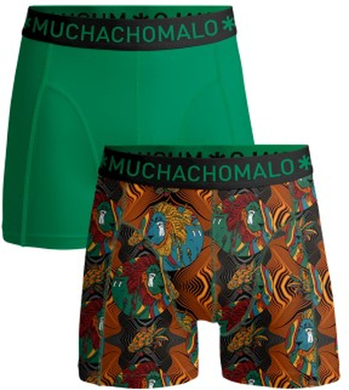Muchachomalo 2P Cotton Stretch Rastafarian Boxer Grønn Mønster bomull X-Large Herre