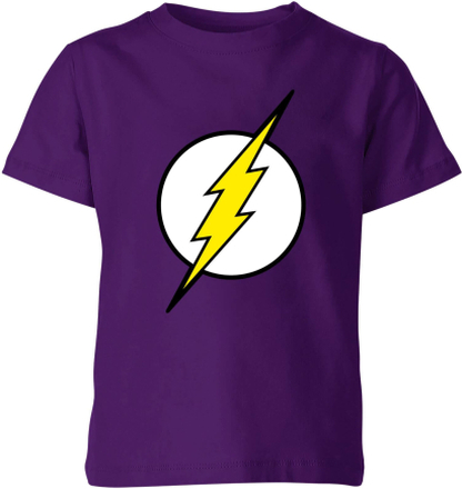 Justice League Flash Logo Kids' T-Shirt - Purple - 11-12 Years - Purple