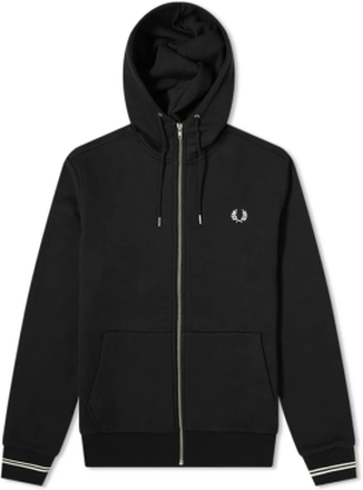 Fred Perry Autentisk Zip Hoody Black -L