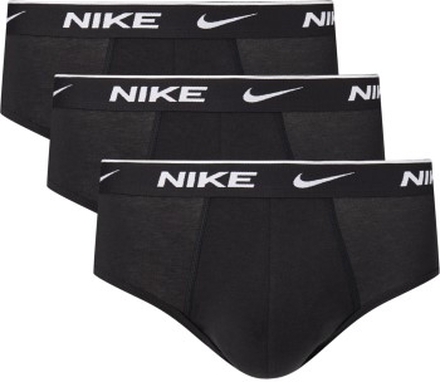 Nike 3P Everyday Essentials Cotton Stretch Hip Brief Svart bomull X-Large Herre