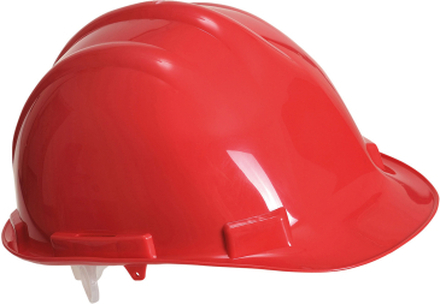 Veiligheidshelm/bouwhelm hoofdbescherming rood verstelbaar 55-62 cm
