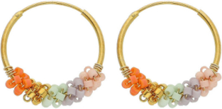 Sanne Earrings Accessories Jewellery Earrings Hoops Multi/mønstret Nuni Copenhagen*Betinget Tilbud