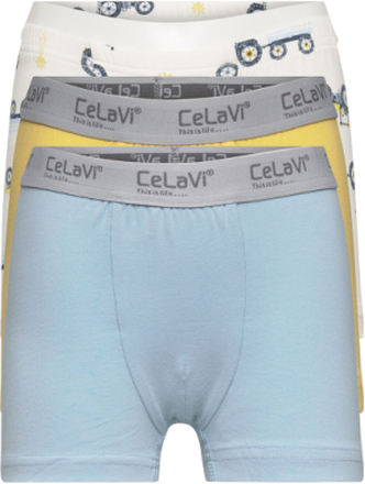 Boxers 3-Pack Night & Underwear Underwear Underpants Blå CeLaVi*Betinget Tilbud