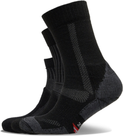 Hiking Socks Set 3-Pack Sport Socks Regular Socks Black Danish Endurance