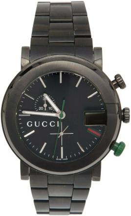 Pre-eide Gucci Black PVD-belagt rustfritt stål G-Chrono Ya101331 menn Armbåndsur 44 mm