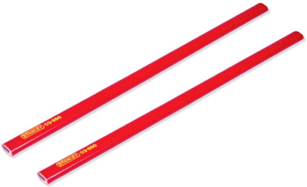 Set 2 matite rosse mina tenera falegname carpentiere professionale 0-93-931