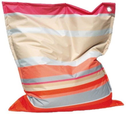 Cuscino poltrona a sacco cuscinone pouf interno esterno riga fucsia P1551003/B