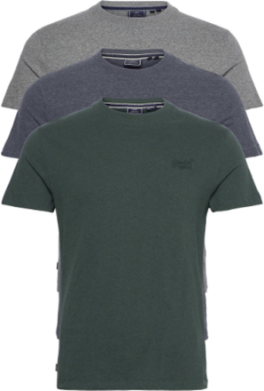 Vle Tee Triple Pack T-shirts Short-sleeved Grønn Superdry*Betinget Tilbud
