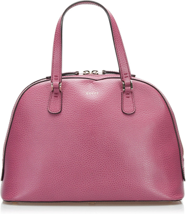 Lady Dollar Dome Satchel Leather Leather Calf Italy