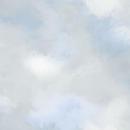 Noordwand Good Vibes Tapet Paint Clouds blå och grå