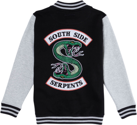 Riverdale South Side Serpent Men's Varsity Jacket - Black / Grey - M - Black