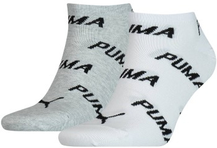 Puma Strømper 2P BWT Sneaker Sock Hvit/Grå Str 35/38
