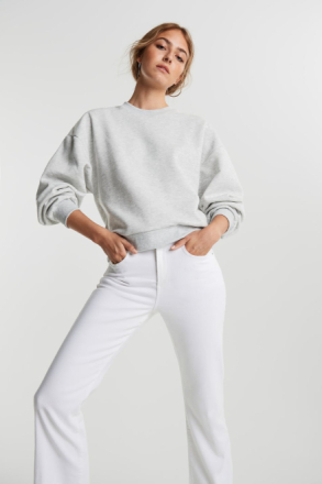 Gina Tricot - Basic sweater - Collegegensere - Grey - L - Female