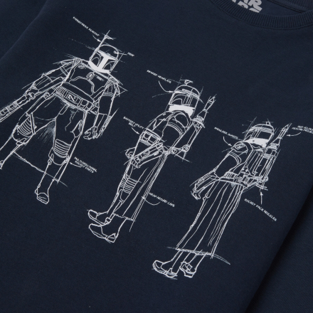 Star Wars Rotating Sketches Unisex Sweatshirt - Navy - XXL - Navy