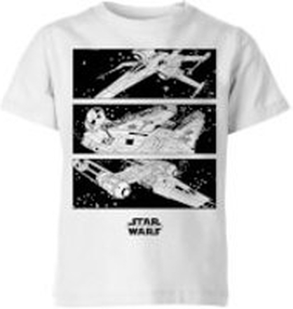 The Rise of Skywalker Resistance Ships Kids' T-Shirt - White - 7-8 Years
