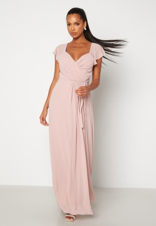 Bubbleroom Occasion Rosabelle Tie Back Gown Dusty pink 42