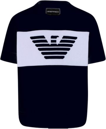 Emporio Armani Kids Logo T-Shirt Navy