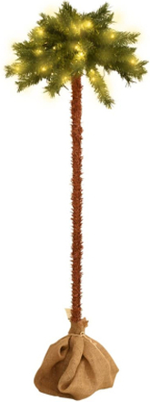 vidaXL Kunstig palmetre med lysdioder 210 cm