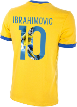 Zweden Retro Voetbalshirt 1970's + Ibrahimovic 10 (Photo Style)