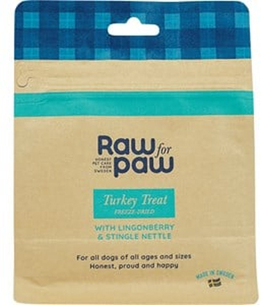Hundgodis Raw for Paw Turkey Treat 50g