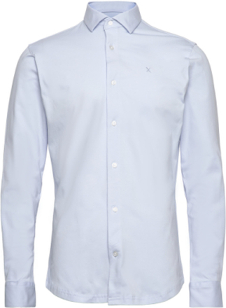 Clean Formal Stretch Shirt Ls Tops Shirts Business Blue Clean Cut Copenhagen