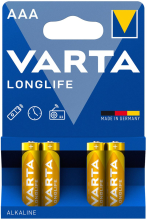 Varta: Longlife AAA / LR03 Batteri 4-pack