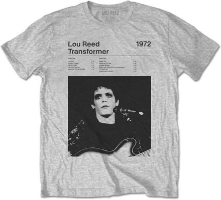 Lou Reed: Unisex T-Shirt/Transformer Track List (Large)