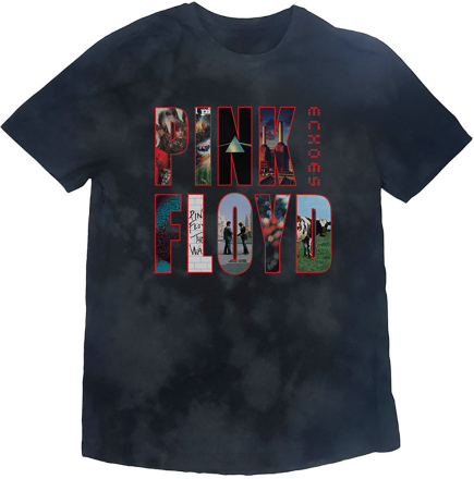 Pink Floyd: Unisex T-Shirt/Echoes Album Montage (Dip-Dye) (Small)