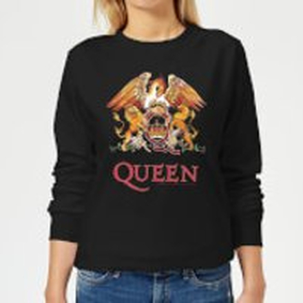 Queen Crest Women's Sweatshirt - Black - XL
