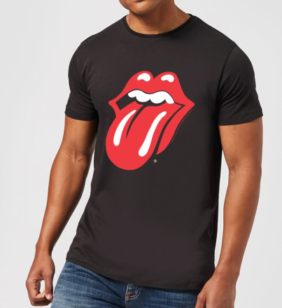 Rolling Stones Classic Tongue Men's T-Shirt - Black - M