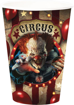Halloween Muggar Clown Circus Stora