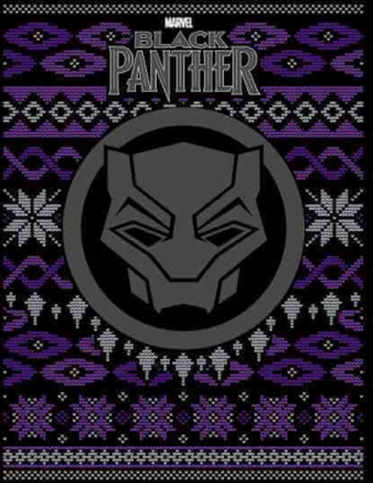 Marvel Avengers Black Panther Men's Christmas T-Shirt - Black - 4XL