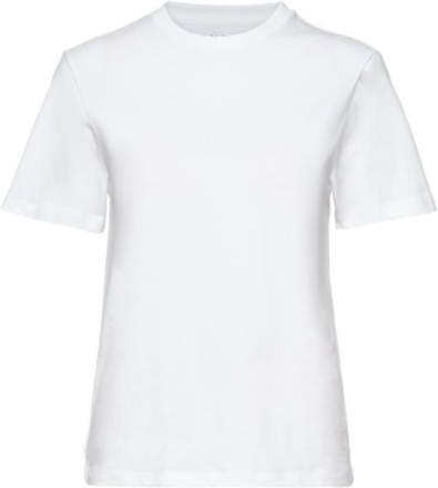 Crew Neck Regular T-shirts Short-sleeved Hvit Bread & Boxers*Betinget Tilbud