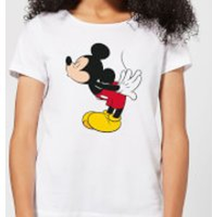 Disney Mickey Mouse Mickey Split Kiss Women's T-Shirt - White - L