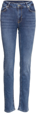 Mwcelina 101 High Straight Y Bottoms Jeans Straight-regular Blue My Essential Wardrobe