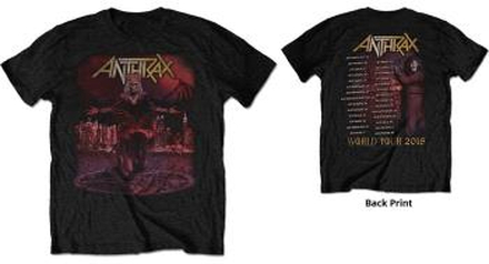 Anthrax: Unisex T-Shirt/Bloody Eagle World Tour 2018 (Back Print/Ex Tour) (Small)