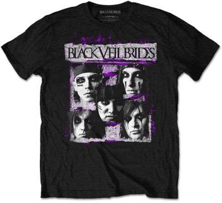 Black Veil Brides: Unisex T-Shirt/Grunge Faces (Medium)