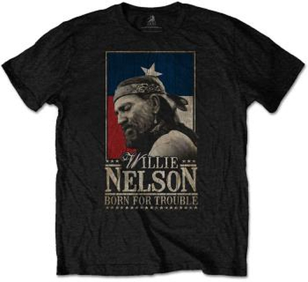 Willie Nelson: Unisex T-Shirt/Born For Trouble (Medium)
