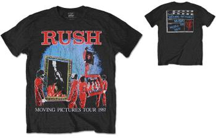 Rush: Unisex T-Shirt/1981 Tour (Back Print) (XX-Large)