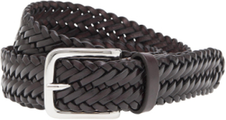 A0509Pi133 Accessories Belts Braided Belt Brun Anderson's*Betinget Tilbud