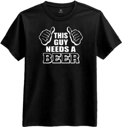 This Guy Needs a Beer T-shirt - Large