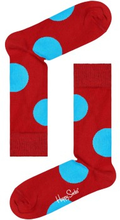 Happy socks Strømper Jumbo Dot Sock Rød bomuld Str 41/46