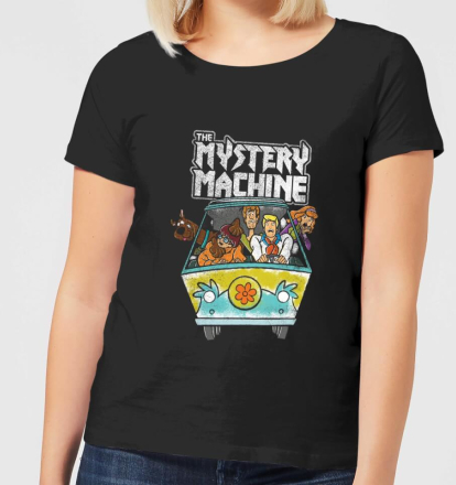 Scooby Doo Mystery Machine Heavy Metal Women's T-Shirt - Black - 5XL