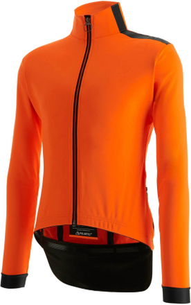 Santini Vega Hooded Multi Jacket - S - Flashy Orange