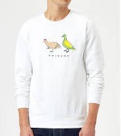 Friends The Chick And The Duck Sweatshirt - White - L - White