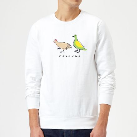 Friends The Chick And The Duck Sweatshirt - White - XXL - White