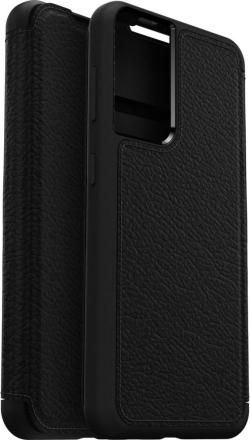 Otterbox - Strada Case wallet hoes - Samsung Galaxy S21 Plus - Zwart + Lunso Tempered Glass