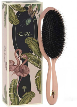 Fan Palm Hair Brush Medium Blush
