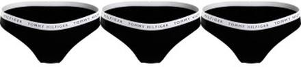 Tommy Hilfiger Trusser 3P Recycled Essentials Bikini Sort Small Dame