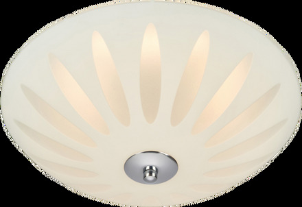 Plafond Petal LED 43cm Vit/Krom